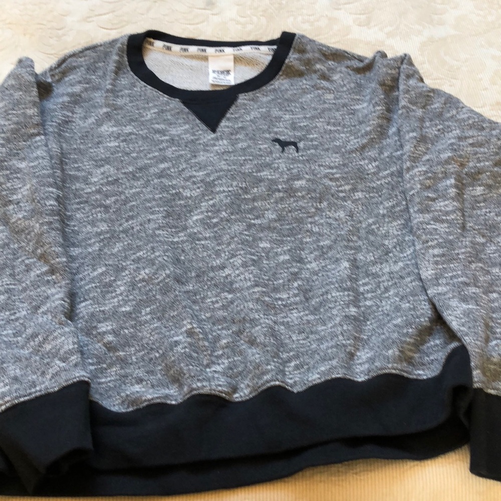 Pink cropped sweatshirt